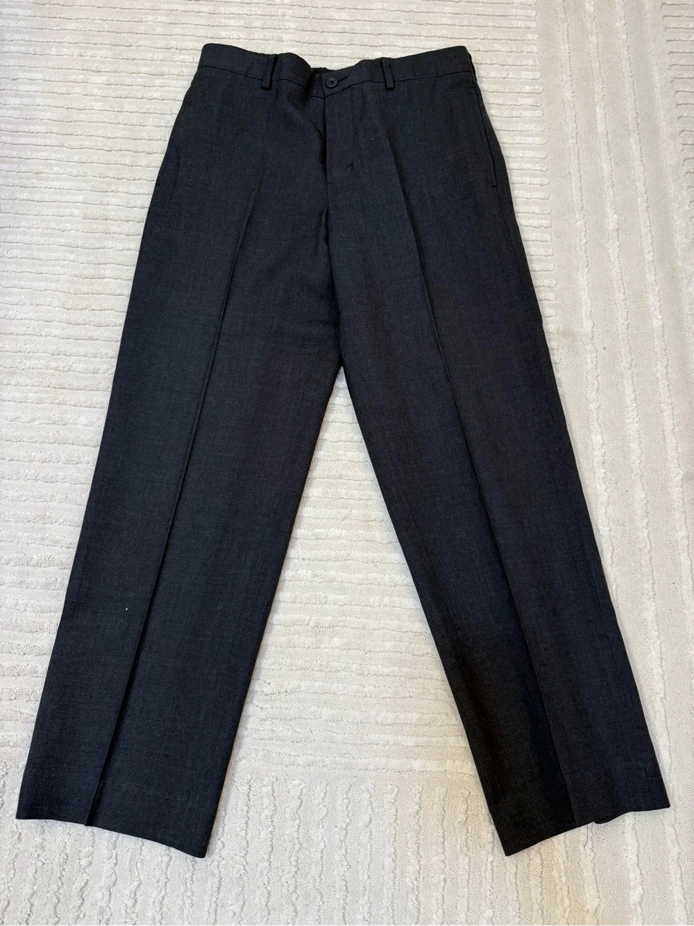 L.L. Bean Men's Dark Charcoal Dress Pants size 31 100% wool